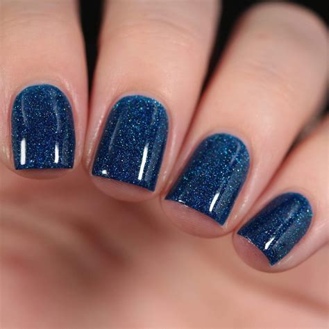 v3 dark blue nail polish.